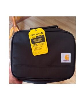 Carhartt NWT insulated 4 can Black Lunch Cooler Bag water, repellent